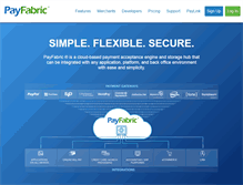Tablet Screenshot of payfabric.com